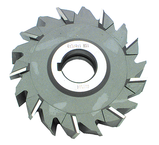 6 x 13/16 x 1-1/4 - HSS - Staggered Tooth Side Milling Cutter - 24T - Uncoated - Apex Tool & Supply