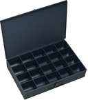 18 x 12 x 3'' - 20 Compartment Steel Boxes - Apex Tool & Supply