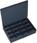 18 x 12 x 3'' - 16 Compartment Steel Boxes - Apex Tool & Supply