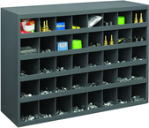 23-7/8 x 12 x 33-3/4'' (40 Compartments) - Steel Compartment Bin Cabinet - Apex Tool & Supply