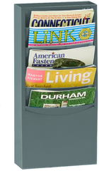 9-3/4 x 4-1/8 x 20-1/4'' - 5 Pocket Literature Rack - Apex Tool & Supply