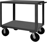 36"W x 24"D x 37-1/2"H - Shelf Stock Truck - Gray - Apex Tool & Supply