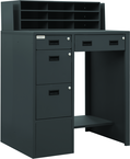 Stationary File Work Station and Stand Up Desk - Apex Tool & Supply