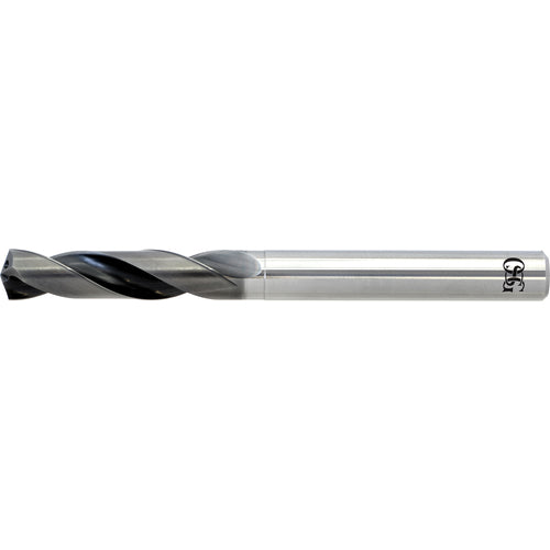 4.4 mm Dia. × 6 mm Shank × 27 mm Flute Length × 80 mm OAL, 3xD, WXL, 2 Flute, Coolant Thru, Solid Carbide Drill
