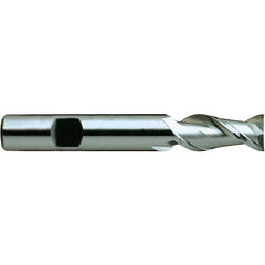 12 × 12 × 45 × 130 mm 2 Flute Square End Carbide End Mill-Plain Shank - Exact Industrial Supply