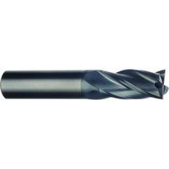 20mm Dia. x 104mm Overall Length 4-Flute Square End Solid Carbide SE End Mill-Round Shank-Center Cut-AlTiN - Apex Tool & Supply