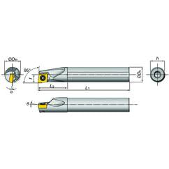 E16-SDXXL2-D20 Indexable Coolant Thru Boring Bar - Apex Tool & Supply