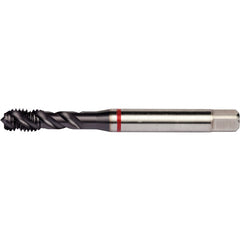 M8x1.25 HSS-E PM 3 Flute 6H 45 Degree Red Shark Machine Tap Spiral Flute-TiAlN/Top E-code # E626M8 - Exact Industrial Supply