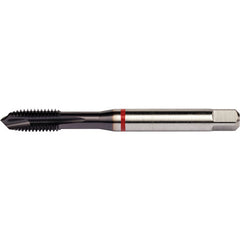 M8x1.25 3 Flute 6H HSS-E PM DIN ANSI Machine Tap - Red Shark for Alloy Steels - Plug Style E-code # E627M8 - Exact Industrial Supply