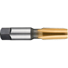 ‎1/2-14 NPT HSS Machine Tap Straight Flute-TiN ANSI B94.9 E-code # E7211/2 - Exact Industrial Supply