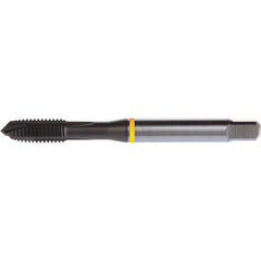 ‎1/4-28 3 Flute H4 HSS-E PM DIN ANSI Machine Tap - Yellow Shark for Low Alloy Steels - Plug Style E-code # E9091/4 - Apex Tool & Supply