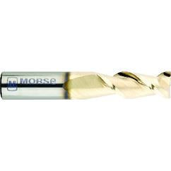1/4" Dia. - 3/4" LOC - 2-1/2" OAL - 2 FL Carbide S/E HP End Mill-ZrN - Apex Tool & Supply