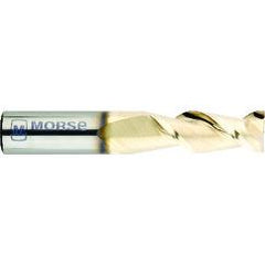 1/2" Dia. - 2" LOC - 4" OAL - .007 - .010 Radius 2 FL Carbide S/E HP End Mill-Bright - Apex Tool & Supply
