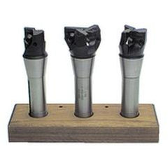 2; 2-1/2 & 3" Dia -  R8 SH - 90° Indexable End Mill Set - Apex Tool & Supply