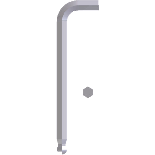 10.0 mm Long Arm-7 1/2″ Arm Length - Ball End Hex Key - Apex Tool & Supply