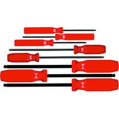 8PC BALL HEX SCREWDRIVER SET IN - Apex Tool & Supply
