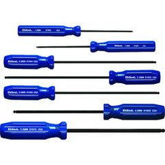 7PC BALL HEX SCREWDRIVER SET METRIC - Apex Tool & Supply
