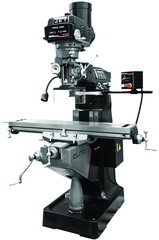 9 x 49" Table Variable Speed Mill With 3-Axis ACU-RITE 200S (Knee) DRO and X - Y - Z-Axis JET Powerfeeds - Apex Tool & Supply