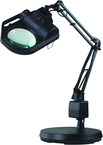 LED Illuminated Magnifier - 45" Articulating Arm - Adjustable Clamp Base - Apex Tool & Supply