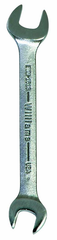 21.0 x 24mm - Chrome Satin Finish Open End Wrench - Apex Tool & Supply