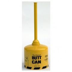 5 GAL CIGARETTE DISPOSAL CAN YELLOW - Apex Tool & Supply