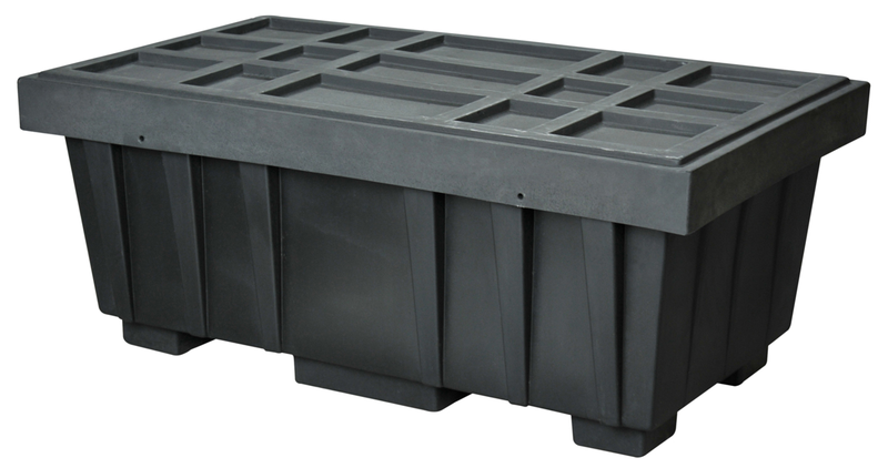 110 GAL SPILL KIT BOX BLACK W/COVER - Apex Tool & Supply