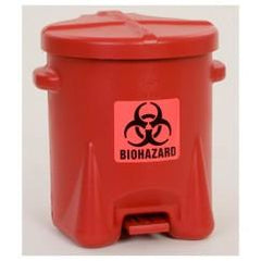 6 GAL POLY BIOHAZ SAFETY WASTE CAN - Apex Tool & Supply