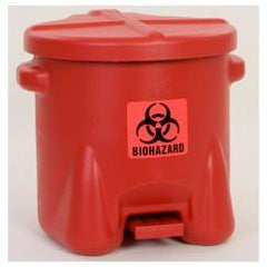 10 GAL POLY BIOHAZ SAFETY WASTE CAN - Apex Tool & Supply