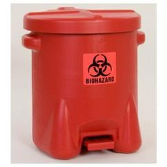 14 GAL POLY BIOHAZ SAFETY WASTE CAN - Apex Tool & Supply