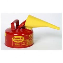 1 GAL TYPE I SAFETY CAN W/FUNNEL - Apex Tool & Supply