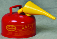 2 GAL TYPE I SAFETY CAN W/FUNNEL - Apex Tool & Supply