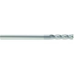 7/16 Dia. x 6 Overall Length 4-Flute Square End Solid Carbide SE End Mill-Round Shank-Center Cut-TiAlN - Apex Tool & Supply
