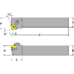 MCKNL20-4D - 1-1/4 x 1-1/4" SH - LH - Turning Toolholder - Apex Tool & Supply