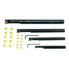 4 Pc. RH Boring Bar Set with 20 Inserts - Apex Tool & Supply