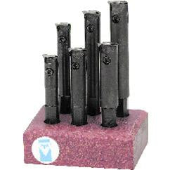 APT High Performance Indexable 6 Piece Boring Bar Set - Right Hand 1/2'' Shank - Apex Tool & Supply