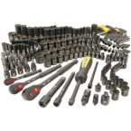 STANLEY® FATMAX® 1/4", 3/8" & 1/2" Drive 229 Piece Matte Black Chrome Mechanic's Tool Set - Apex Tool & Supply