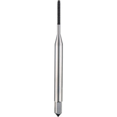 3 × 6 × 4.5 × 50 mm 2 Flute 0.1mm C/R Carbide End Mill-Plain Shank - Exact Industrial Supply