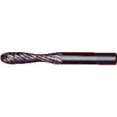 1/4 × 1 × 1/4″ SH Concave Shape - HSS - Burr - Apex Tool & Supply