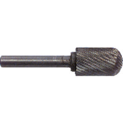1/8 × 1/2 × 1/4″ SH Cyl Radius Shape - HSS - Burr - Apex Tool & Supply