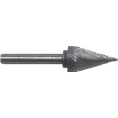 1/2 × 7/8 × 1/4″ SH 28° Cone Shape - HSS - Burr - Apex Tool & Supply