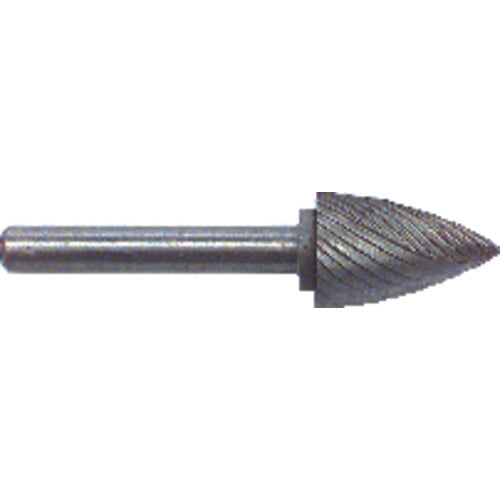 1/4 × 5/8 × 1/4″ SH Tree Pt End Shape - HSS - Burr - Apex Tool & Supply