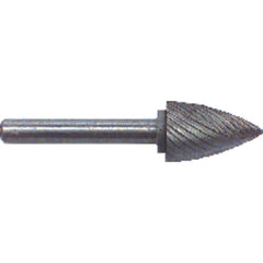 1/4 × 5/8 × 1/4″ SH Tree Pt End Shape - HSS - Burr - Apex Tool & Supply