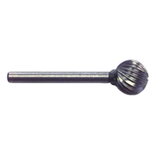 3/8 × 1/8″ SH Ball End Shape - HSS - Burr - Apex Tool & Supply