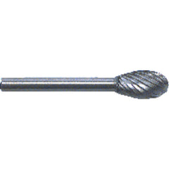 1/4 × 1/2 × 1/8″ SH Oval Shape - HSS - Burr - Apex Tool & Supply