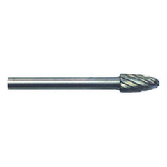 3/16 × 3/8 × 1/8″ SH Oval Shape - HSS - Burr - Apex Tool & Supply
