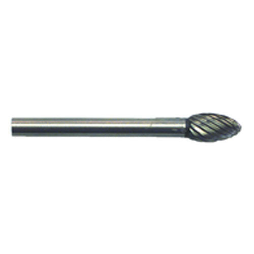 3/16 × 3/8 × 1/8″ SH Oval Shape - HSS - Burr - Apex Tool & Supply