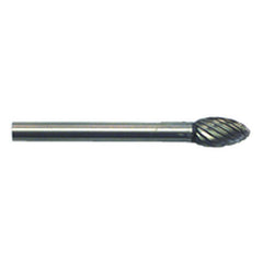 3/16 × 3/8 × 1/8″ SH Oval Shape - HSS - Burr - Apex Tool & Supply
