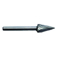 1/4 × 1/2 × 1/8″ SH Cone Shape - HSS - Burr - Apex Tool & Supply