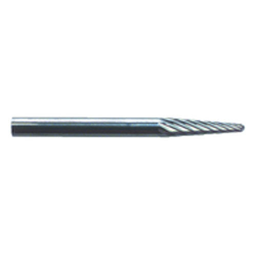 R10 1/8 × 13/32 × 1/8″ SH - Sgl Cut Tapered - CBD - Burr - Apex Tool & Supply