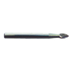 R11 1/8 × 3/16 × 1/8″ SH - Sgl Cut Flame - CBD - Burr - Apex Tool & Supply
